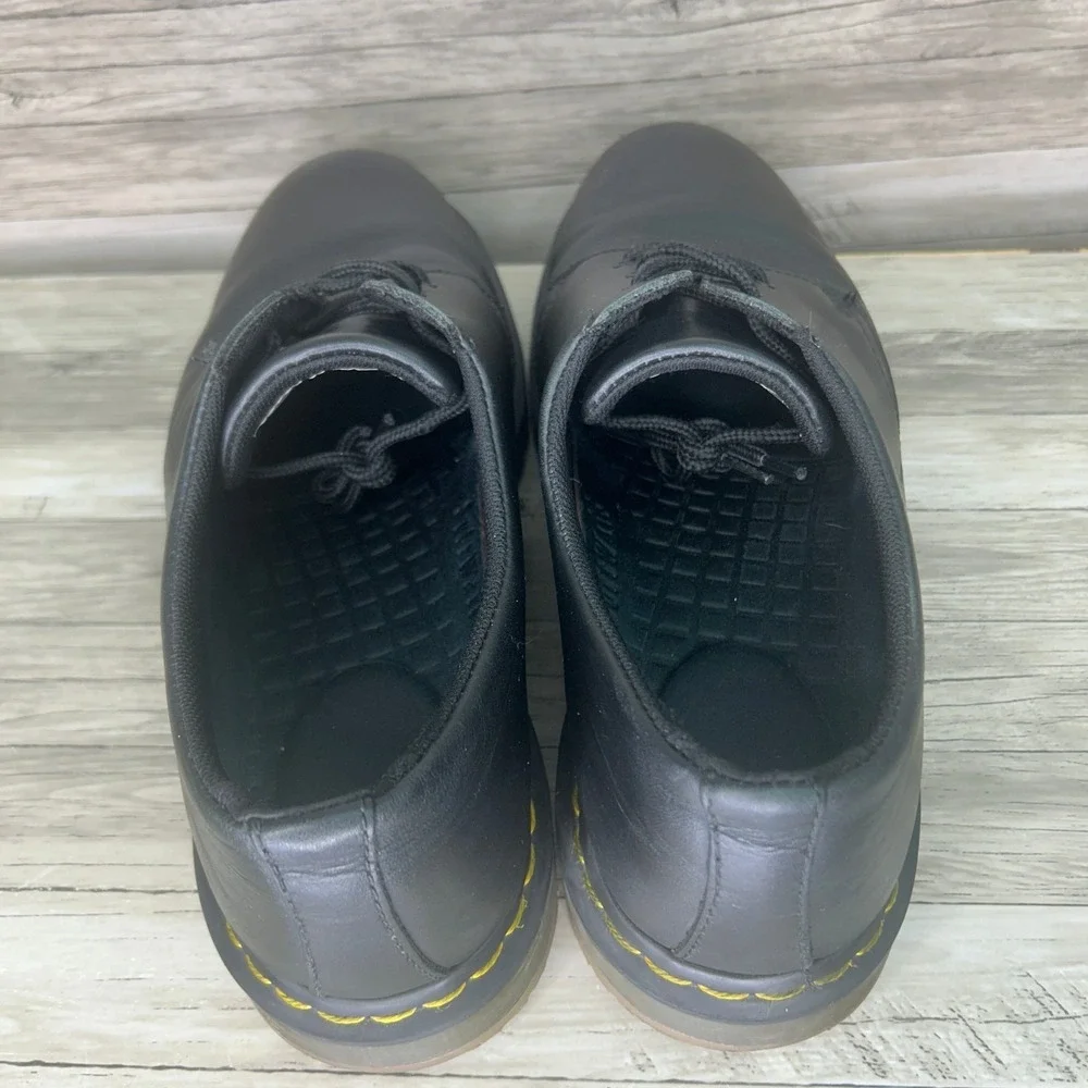 Dr. Martens 1461 Safety Shoes Slip Resist Softwair Black Leather Mens Size US 13